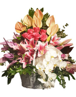 Graceful Floral Basket