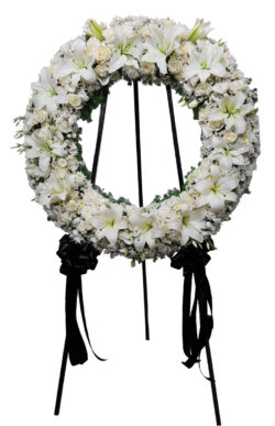 Elegant Floral Tribute Wreath