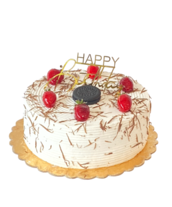 Vanilla Cake with Shaved Chocolate
