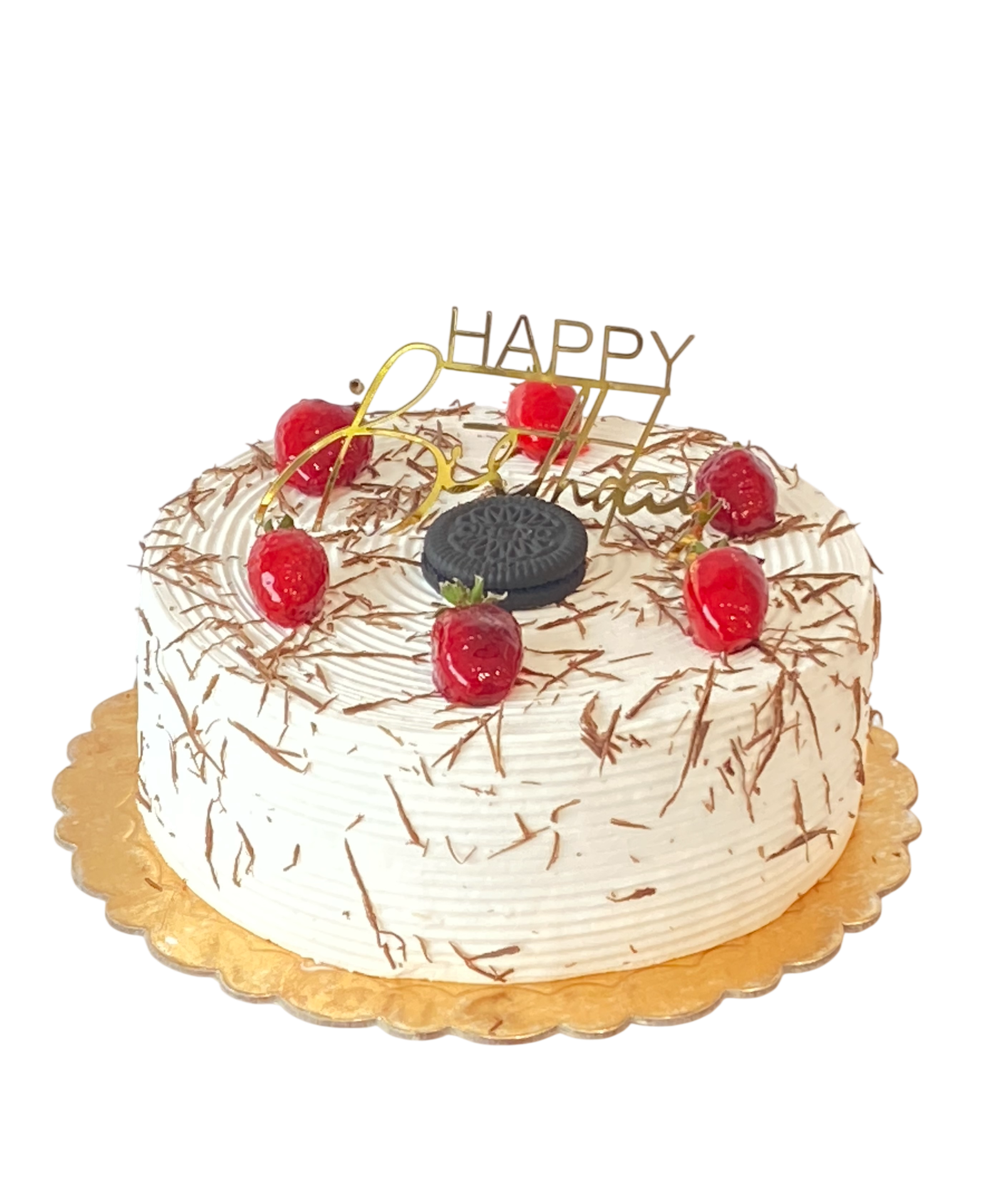 Vanilla Cake with Shaved Chocolate